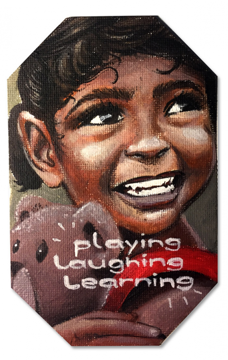 playing, laughing, learning